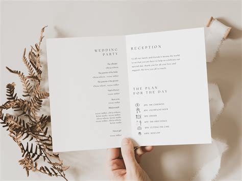 Image result for Wedding Service Program Template