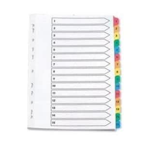PVC File Divider,Index 1-15, 15 Sheets/Set - 20 pcs : Amazon.in: Office ...