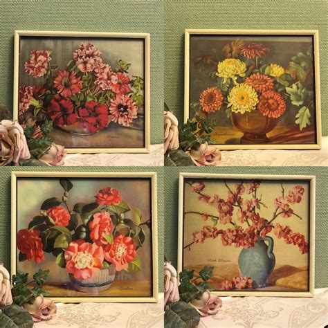 Vintage Cream Floral Wall Art at Cynthia Jasmin blog