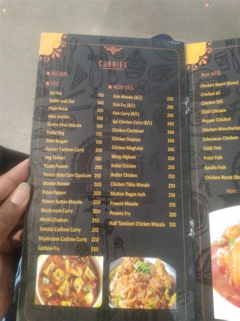 Menu at JJ Inotel, Razam