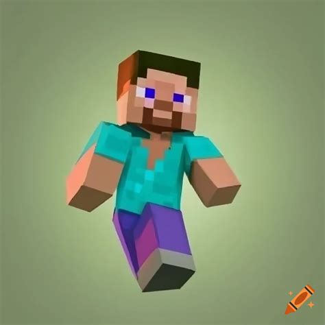 Image of minecraft steve on Craiyon