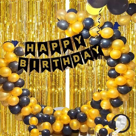 Flyloons Happy Birthday Decoration Items for Boys Girls Men Women ...