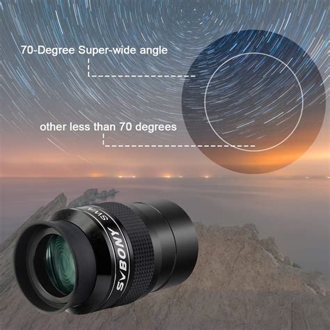 Buy SVBONY SV154 Telescope Eyepiece 2inch Super Wide Angle Eyepiece 70 ...