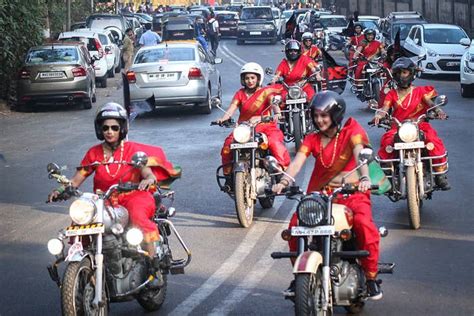 A Group Of Sari-Clad Women On Bikes Welcomed Vin Diesel And Deepika ...