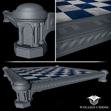 Archivo STL Harry Potter Wizard Chess Board・Plan de impresión en 3D ...
