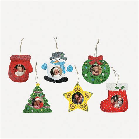 DIY Unfinished Wood Picture Frame Christmas Ornaments | Unfinished wood ...