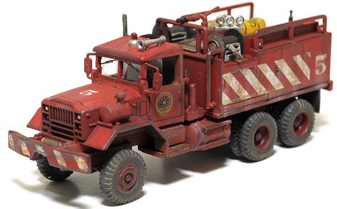 1/87 scale weathered 5 ton rural brush fire truck | Model truck kits ...
