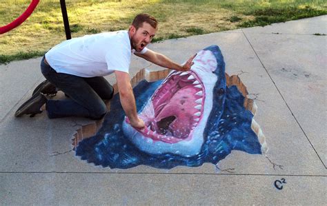 3D Chalk Art, Street Paintings and Murals by Chris Carlson