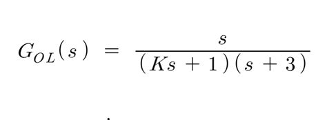 Image result for Open Loop Gain Function in Root Locus
