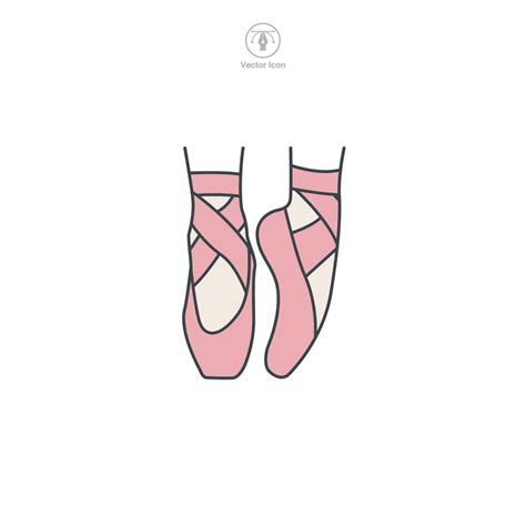 Ballet Shoes icon symbol vector illustration isolated on white ...