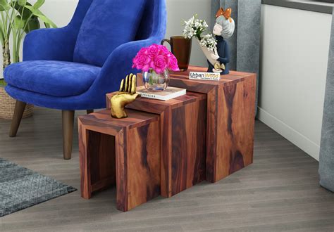 Throng Nested Tables (Teak Finish)