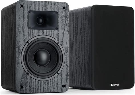 Amazon.com: Saiyin Passive Bookshelf Speakers 40W×2 Power, 5" Woofer ...