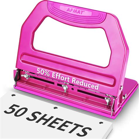 Snapklik.com : 3 Hole Punch Heavy Duty, 9/32" Holes, 50-Sheet Hole ...