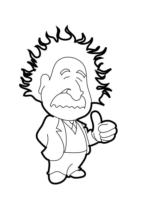 albert einstein easy drawing - Clip Art Library
