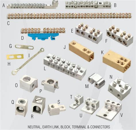 Neutral Links Earth Bars Screw Connectors Connectors