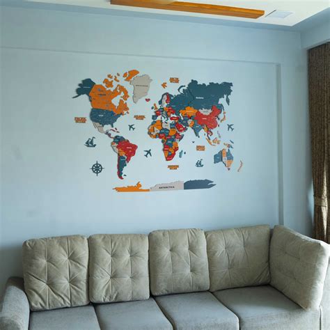 Make Rakshabandhan 2025 Special with a 3D Wooden World Map Gift for ...