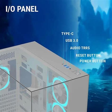 Buy Ant Esports Crystal Mirror White ATX Case