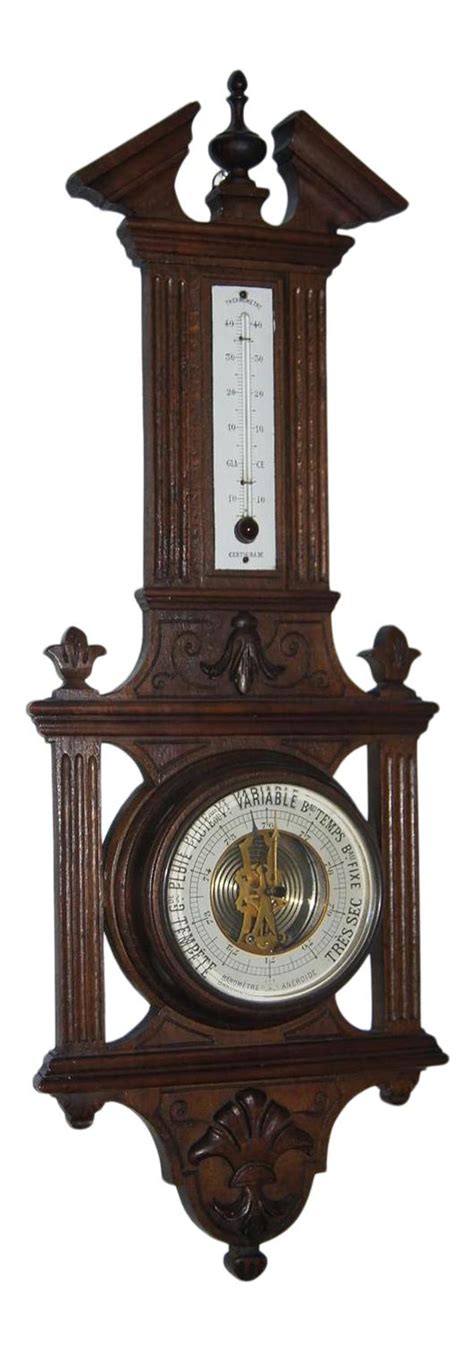 Buy Circa 1900, Antique French Aneroid Barometer & Thermometer by Samy ...