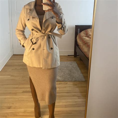 Women's Tan Coat | Depop