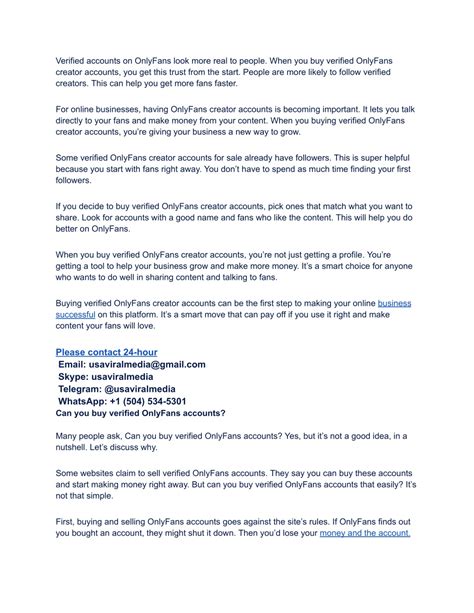 PPT - How do You buy a verified Onlyfans Creator account? PowerPoint Presentation - ID:14046494