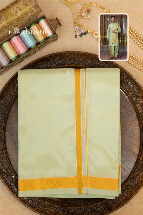 Tejas — Bright Gold Raghukula Pattu Silk Fabric – HILO DESIGN