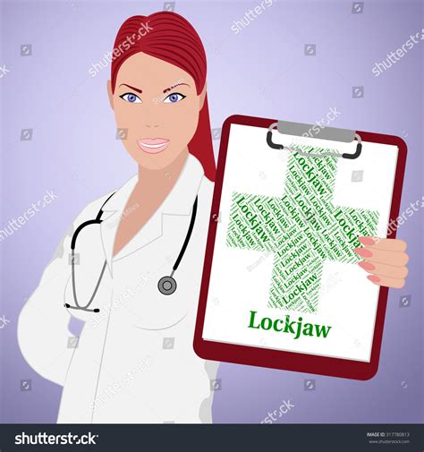 Lockjaw Word Meaning Ill Health Infectious 库存插图 317780813 | Shutterstock