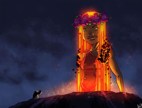 Pele the Volcano Goddess by PandaFace on DeviantArt