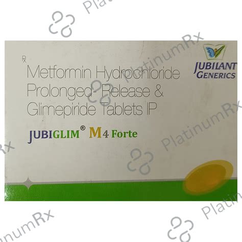 Jubiglim M4 Forte Tablet PR - Save 56% on Substitute Medicine