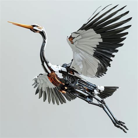 Il y a un oiseau qui vole dans les airs avec ses ailes déployées ai ...