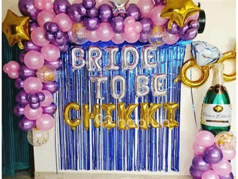 Pink Purple Bride To Be Decoration For Surprise Bachelor Party