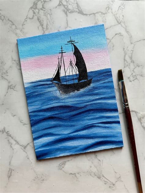 Acrylic Painting Sailing Boat Tutorials 的图像结果