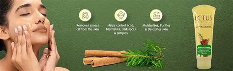 Buy Lotus Herbals Tea Tree and Cinnamon Anti-Acne Oil Control Face Wash ...