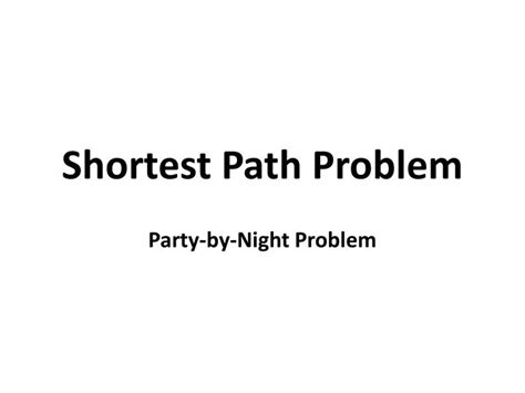 Shortest Path Problem 的图像结果