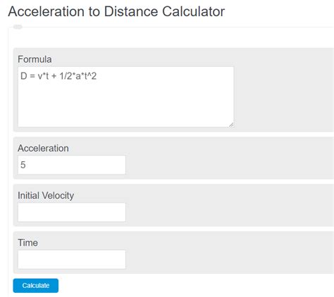 Image result for Acceleration Velocity Calculator Formed