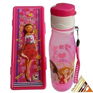 PP Rocking Stars Girls Printed Combo Gift Set of Flip Water Bottle ...