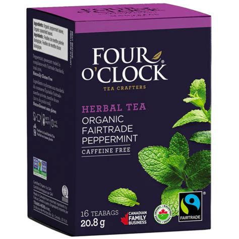 FOUR O’CLOCK ORGANIC PEPPERMINT TEA – Canteen Canada