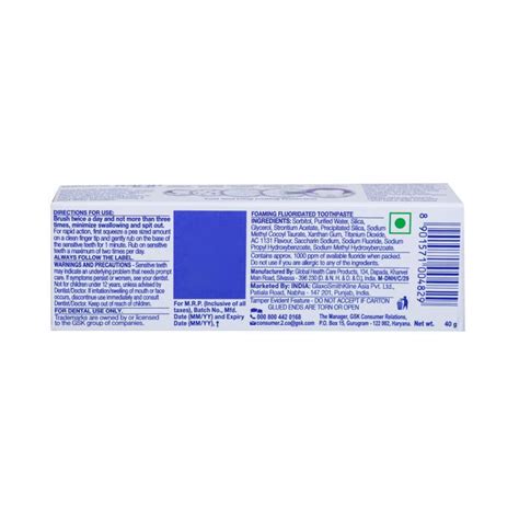 Sensodyne Rapid Relief Toothpaste, 40 gm - Cureka