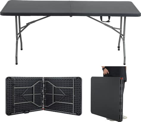 Amazon.com: Best Choice Products 6ft Plastic Folding Table, Indoor ...