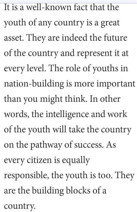 write an essay on role of youths inreforming the society - Brainly.in