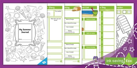 My Summer Journal Pack (teacher made) - Twinkl