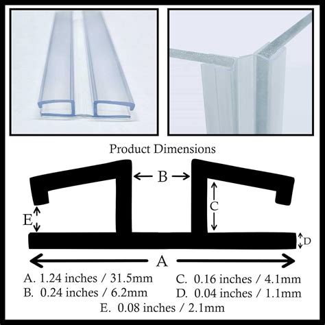Buy DistinctAndUnique Clear PVC Piano Style Living Hinge for 3/16 (4 ...