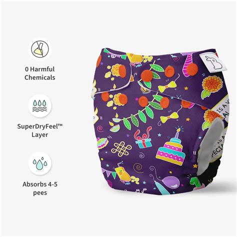 Freesize UNO Cloth Diapers (Festoon) by SuperBottoms