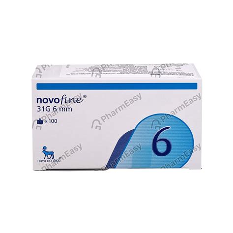 Buy NOVOFINE 31G 0.25 X 6MM BOX OF 100 NEEDLES Online & Get Upto 60% ...