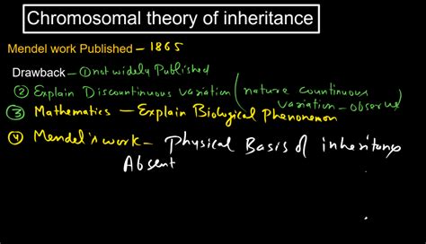 Chromosomal Theory of Inheritance
