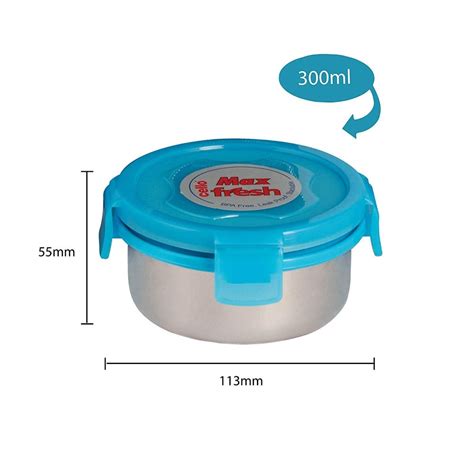 Cello Max Fresh Supremo 4 Containers Stainless Steel Lunch Box – Rasoi Shop
