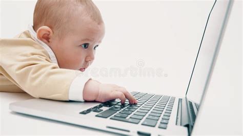 Image result for Serious Baby Play Computer Image