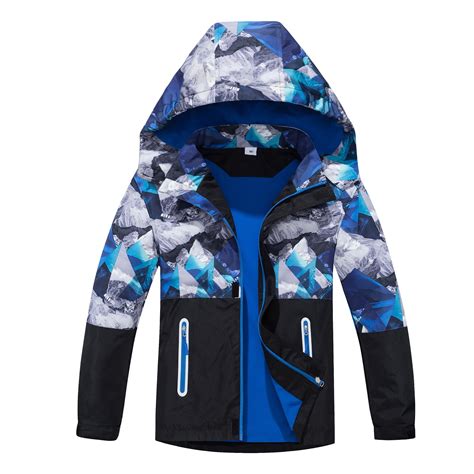 MGEOY Boys Rain Jackets Lightweight Waterproof Hooded Raincoats ...