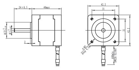 NEMA17 2-PHASE 0.9°/1.8° HYBRID STEPPER MOTOR - ThinkRobotics ...