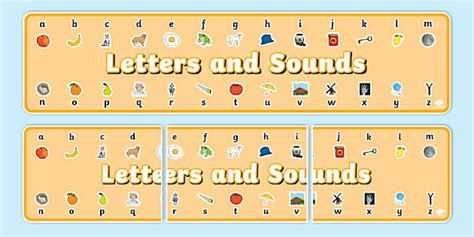 Letters and Sounds Banner