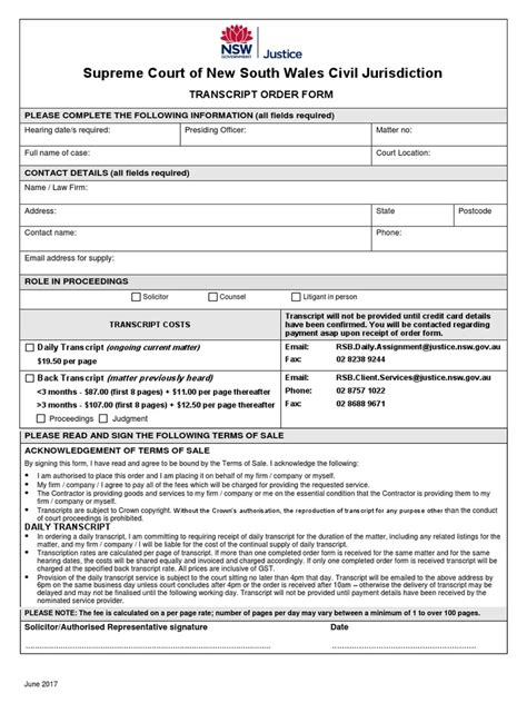 Image result for Court Transcript Request Form